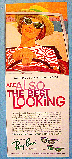 1961 rayban sunglasses ad