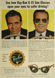 ray ban ad 1957