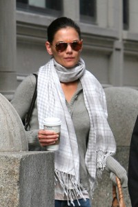 katie holmes ray ban aviator sunglasses