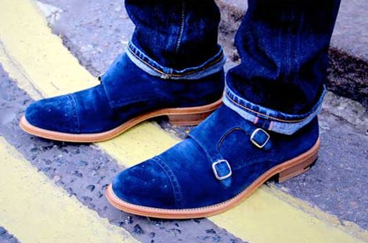 royal blue suede shoes for men