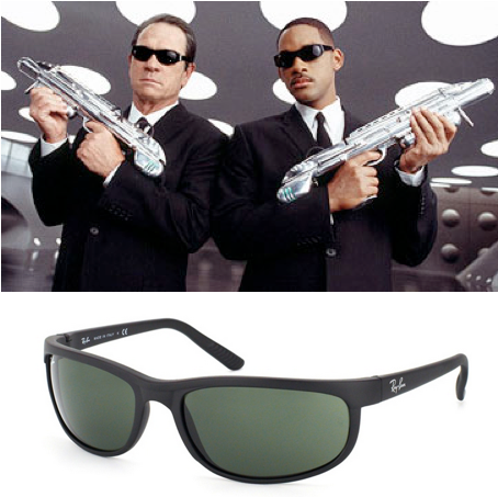 ray ban men in black sunglasses