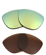 green and brown sunglass lenses