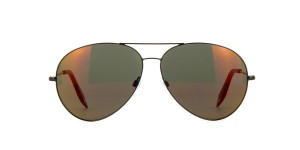 Victoria Beckham Classic Victoria Platinum aviators with mirrored lenses,