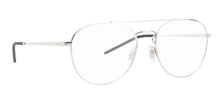 RAY BAN RX6414 SILVER Aviator glasses 