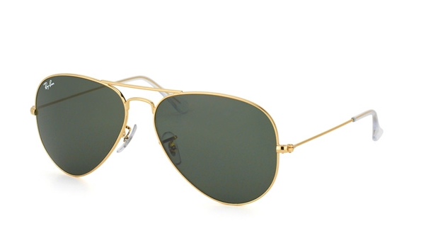 RAY BAN AVIATOR GOLD SUNGLASSES RB 3025 W3234