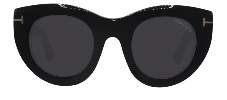 TOM FORD MARCELLA-02 BLACK / GRAY LENS SUNGLASSES