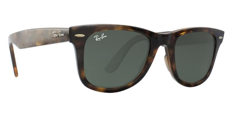 RAY BAN RB4340 TORTOISE / GREEN LENS SUNGLASSES