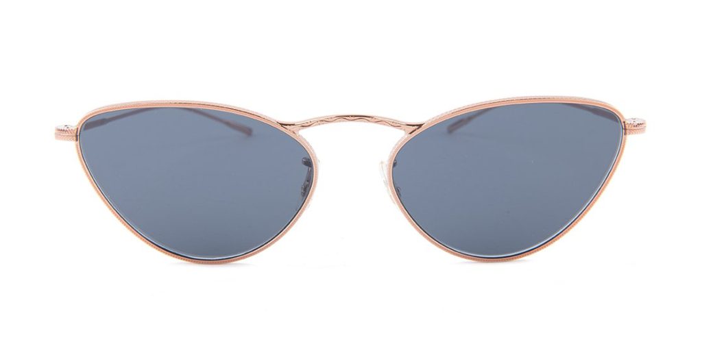 Oval cat-eye sunglasses for diamond face shape