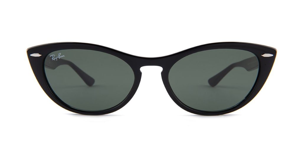 Oval cat-eye sunglasses for square face shape