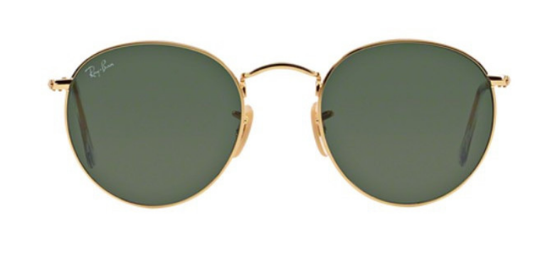 RAY BAN RB3447 GOLD / GREEN LENS POLARIZED SUNGLASSES