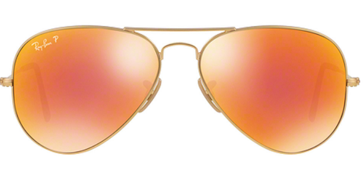 ray ban aviator matt gold