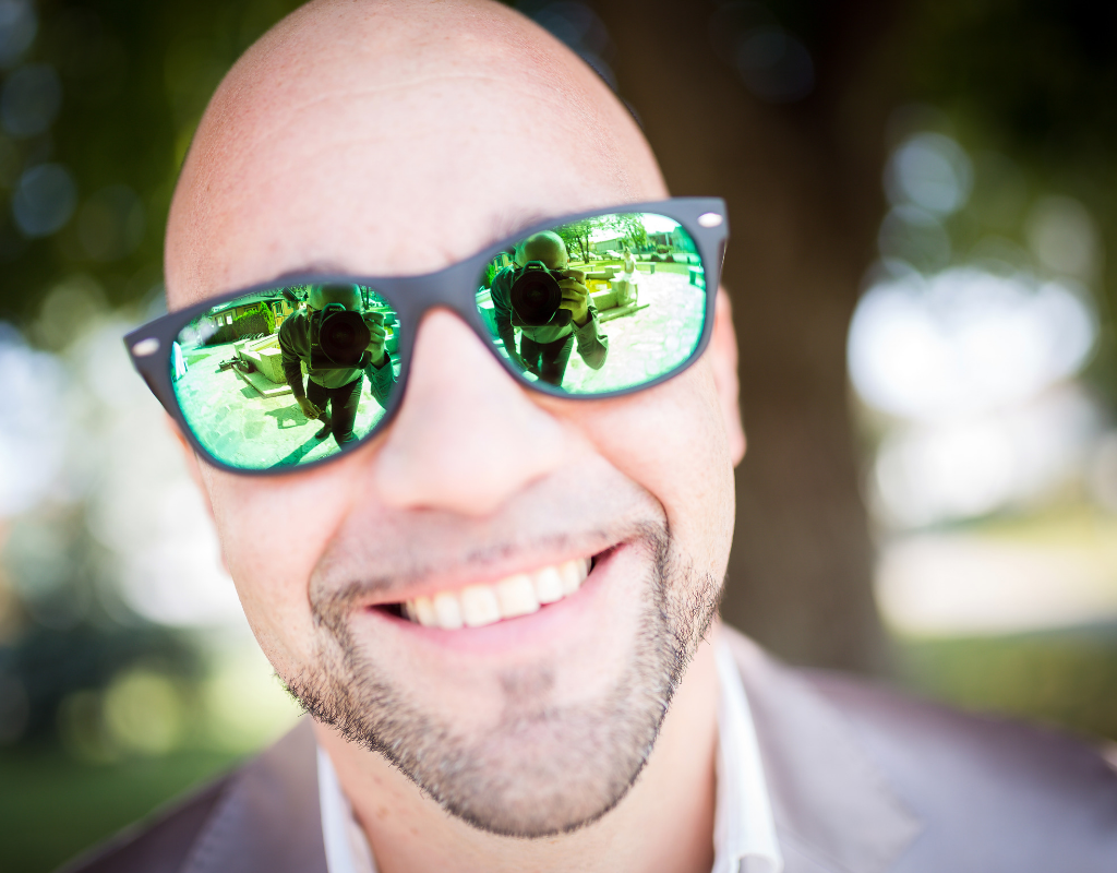 Cool Bald Shaved Head Man Sunglasses Stock Photo 110329133 | Shutterstock