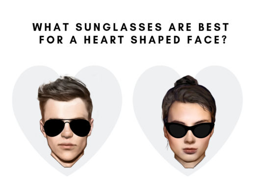 types of sunglasses for heart shaped face