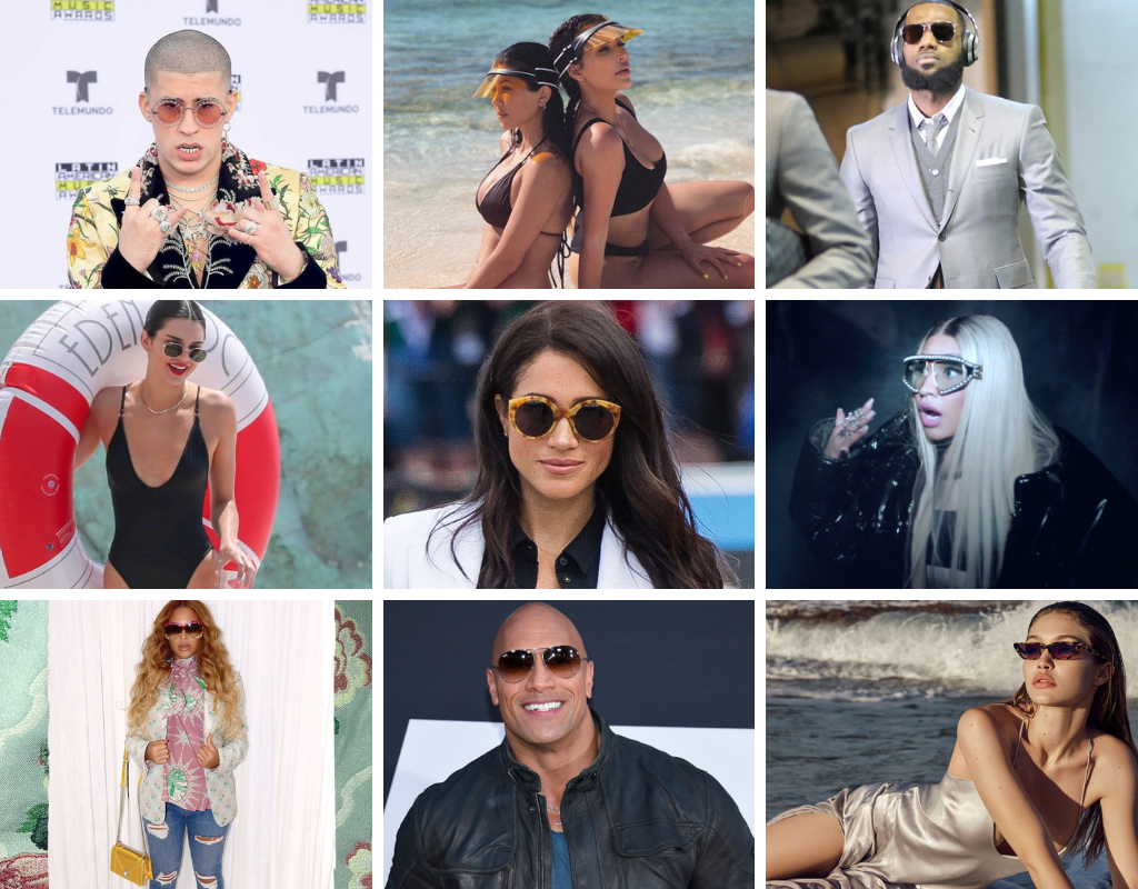 celebrities wearing sunglasses 2018