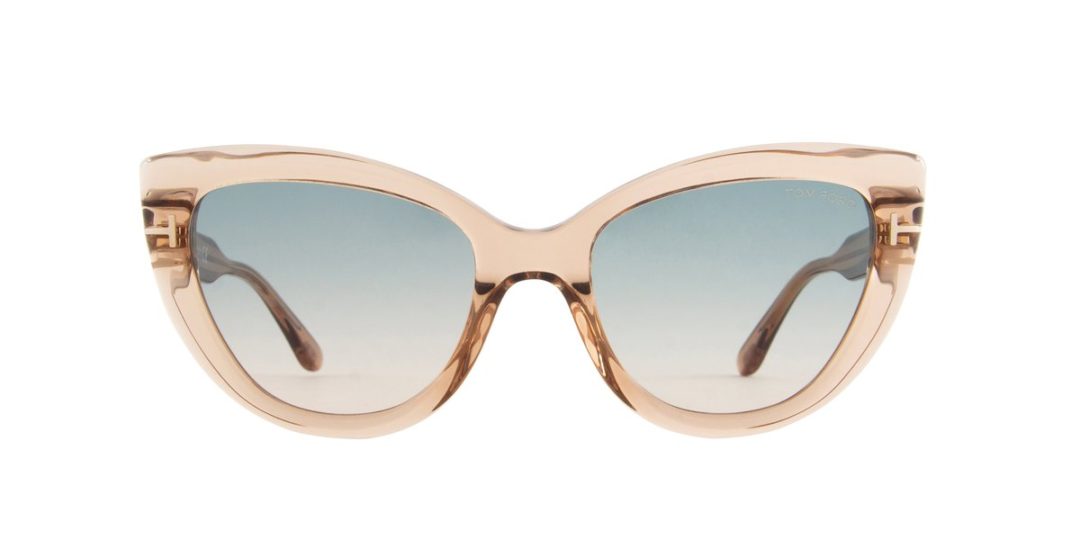 Tom Ford - Shiny Light Brown : Gradient Green - Polarized - Sunglasses ...