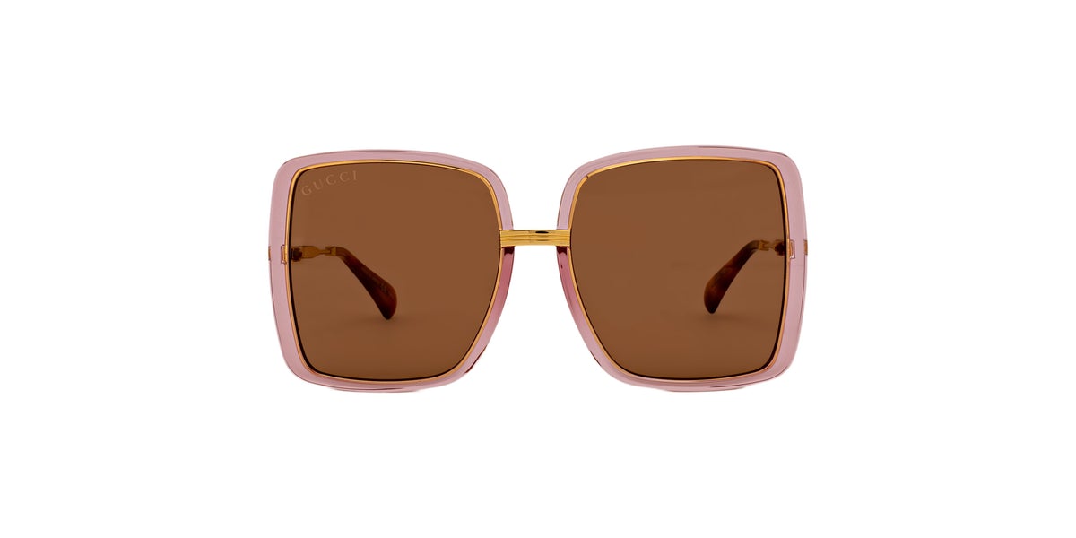 GG0903S - PINK-GOLD-BROWN / SOLID BROWN - NON POLARIZED