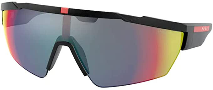 PS 03XSF - BLACK RUBBER / DARK GREY MIRROR BLUE/RED - NON POLARIZED